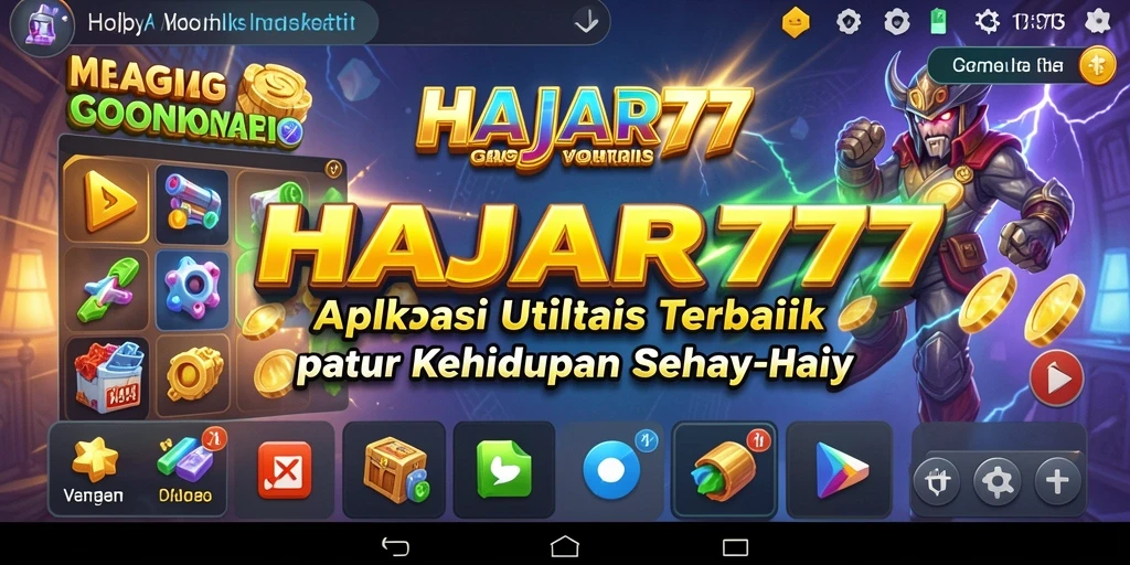 Tampilan antarmuka aplikasi HAJAR777 yang user-friendly dan fungsional.