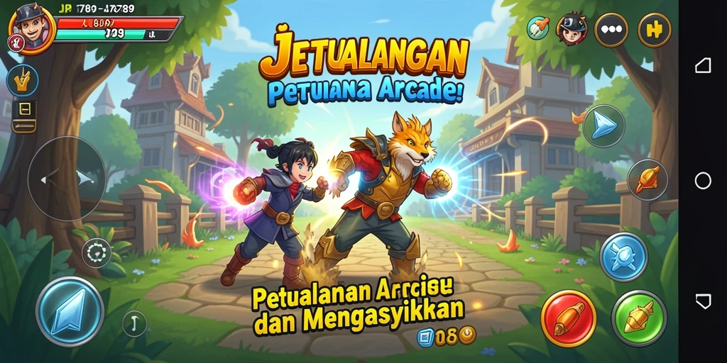 Screenshot gameplay utama JP6789 menampilkan aksi petualangan arcade yang seru.