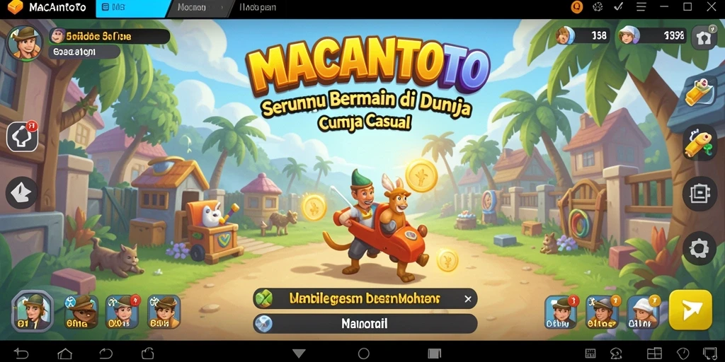 Tangkapan layar gameplay <strong>MACANTOTO</strong> menunjukkan keseruan permainan casual yang menghibur.